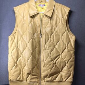 Urban Outfitters Yellow Quilted Vest for‎ Layering